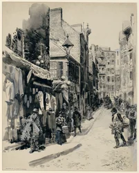 Das jüdische Viertel, Boston, veröffentlicht 1899